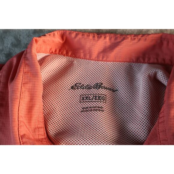 Eddie Bauer Shirt Mens 2XL Coral Performance Fishing Outdoor Button Up Polyester - Picture 4 of 9